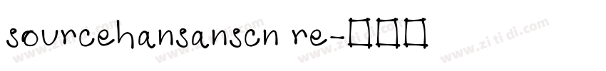 sourcehansanscn re字体转换